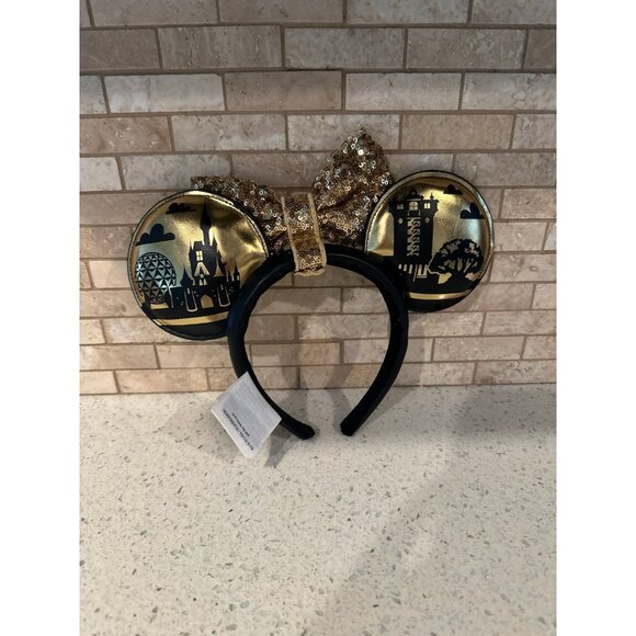 Disney 4 Parks Icon WDW Minnie‎ Mouse Detachable Bow Ears Headband - Picture 2 of 3